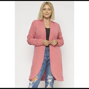 Plus Mauve Open Front Long Cardigan 1X, Lowest Price! Last one👄